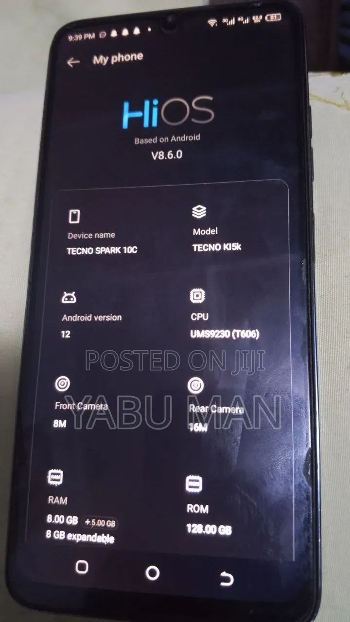 Tecno Spark 10C 128 GB Black
