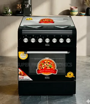 Delta Oven 60×60cm Freestanding Electric Cooker – 4 Hotplates Oven