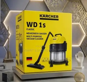Kärcher Wd 1s Classic Wet and Dry 17-Liter Stainless Steel Container.