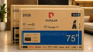 Popular 75-Inch Popular Brand Qled Smart Tv Box Featurin