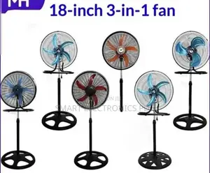 Fan 18-Inch 3-in-1 Industrial Standing Fans Designed for Versatile