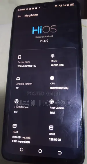 Tecno Spark 10C 128 GB Blue