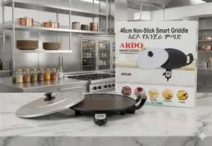 Ardo 46cm Non-Stick Smart Griddle – All-in-One Stove | አርዶ የእንጀራ ምጣድ