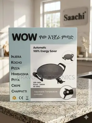  Wow Electric Injera Mitad 46cm – Premium All-in-One Grill 