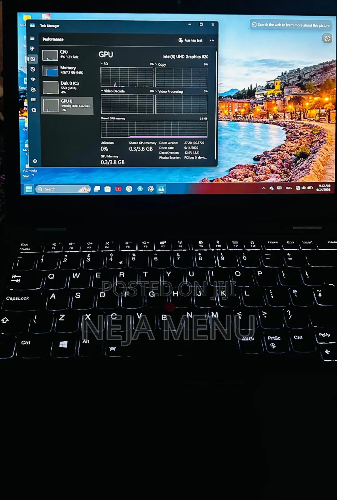 Laptop Lenovo 8GB Intel Core i5 SSD 512GB