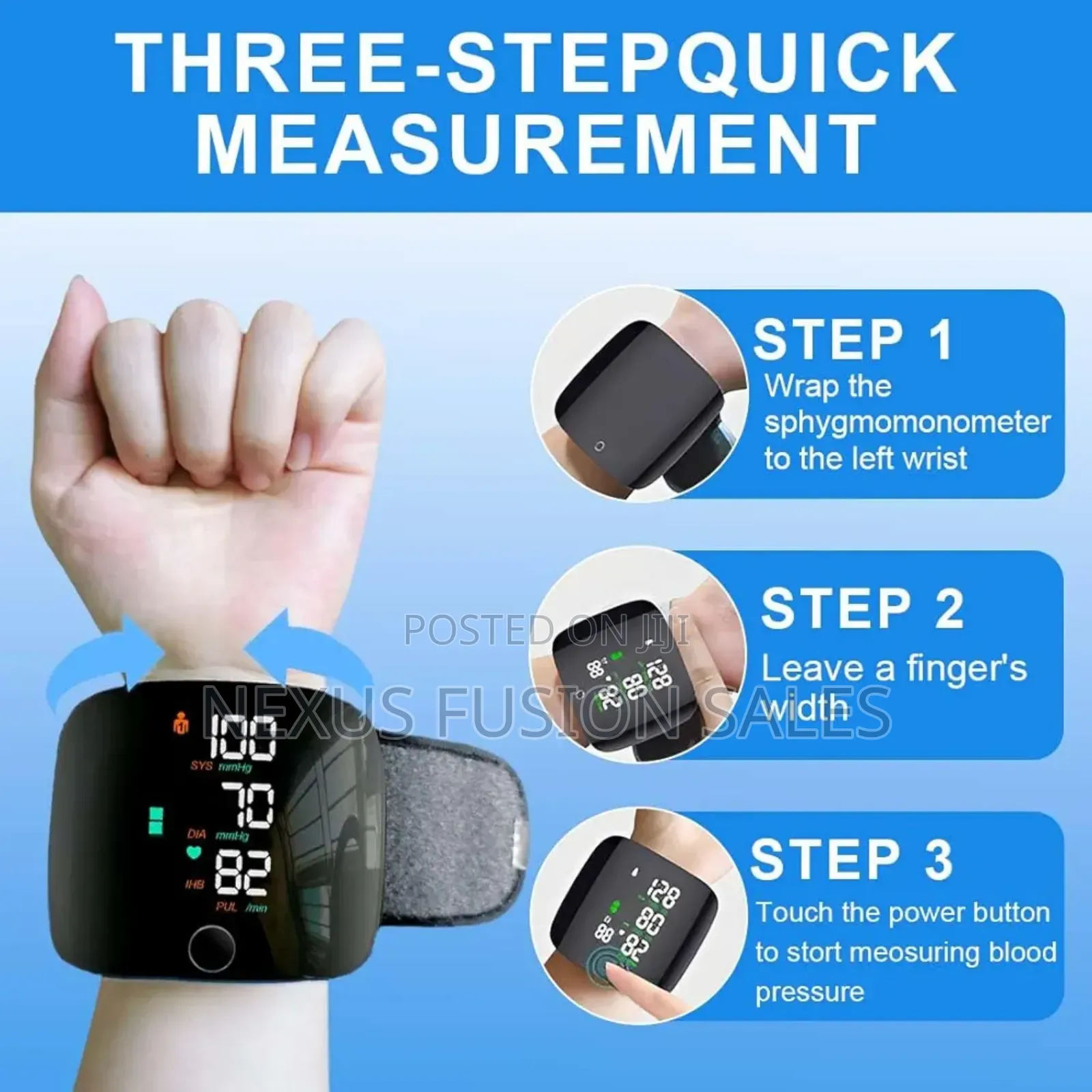 Digital Wrist Blood Pressure Monitor
