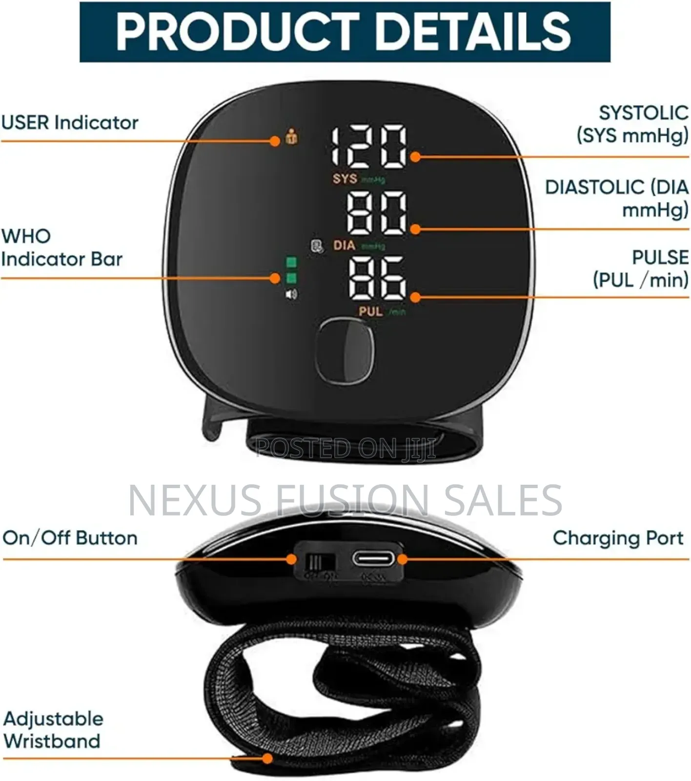 Digital Wrist Blood Pressure Monitor