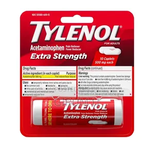 Tylenol Extra Strength Caplets, 500mg of Acetaminophen for Pain Relief