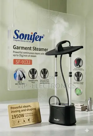 Sonifer Garment Steamer – 1950w Powerful Standing Fabric Steamer