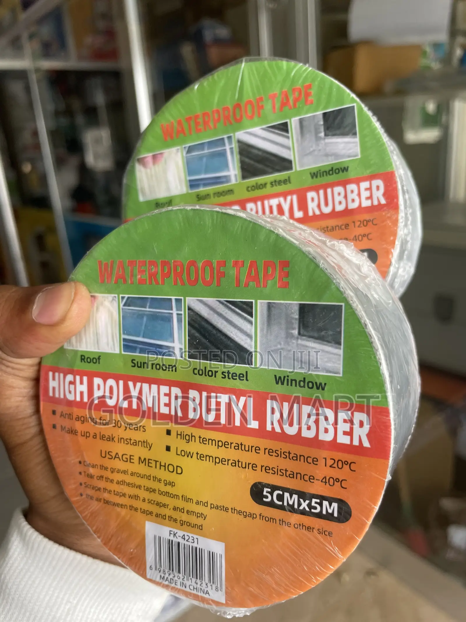 High Polymer Butyl Rubber Waterproof Tape 5cmx5m