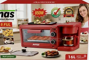Avinas Multi-Purpose Breakfast Machine 16l–850w Compact Breakfast Oven