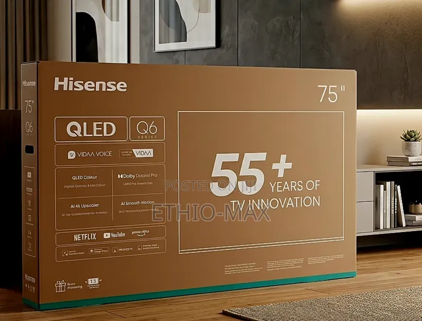 Hisense 75" Smart Vidaa Tv – Uhd Qled | New Arrival | Premium