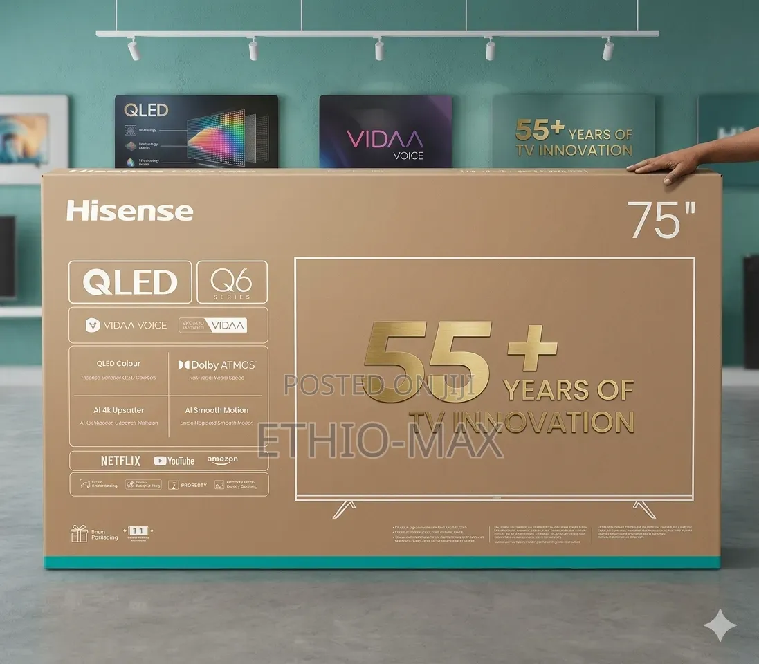 Hisense 75" Smart Vidaa Tv – Uhd Qled | New Arrival | Premium