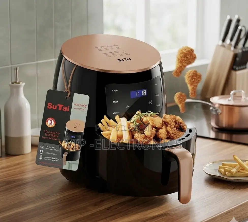 Sutai Air Fryer 6.0l Digital –1800w Smart Oil-Free Cooker