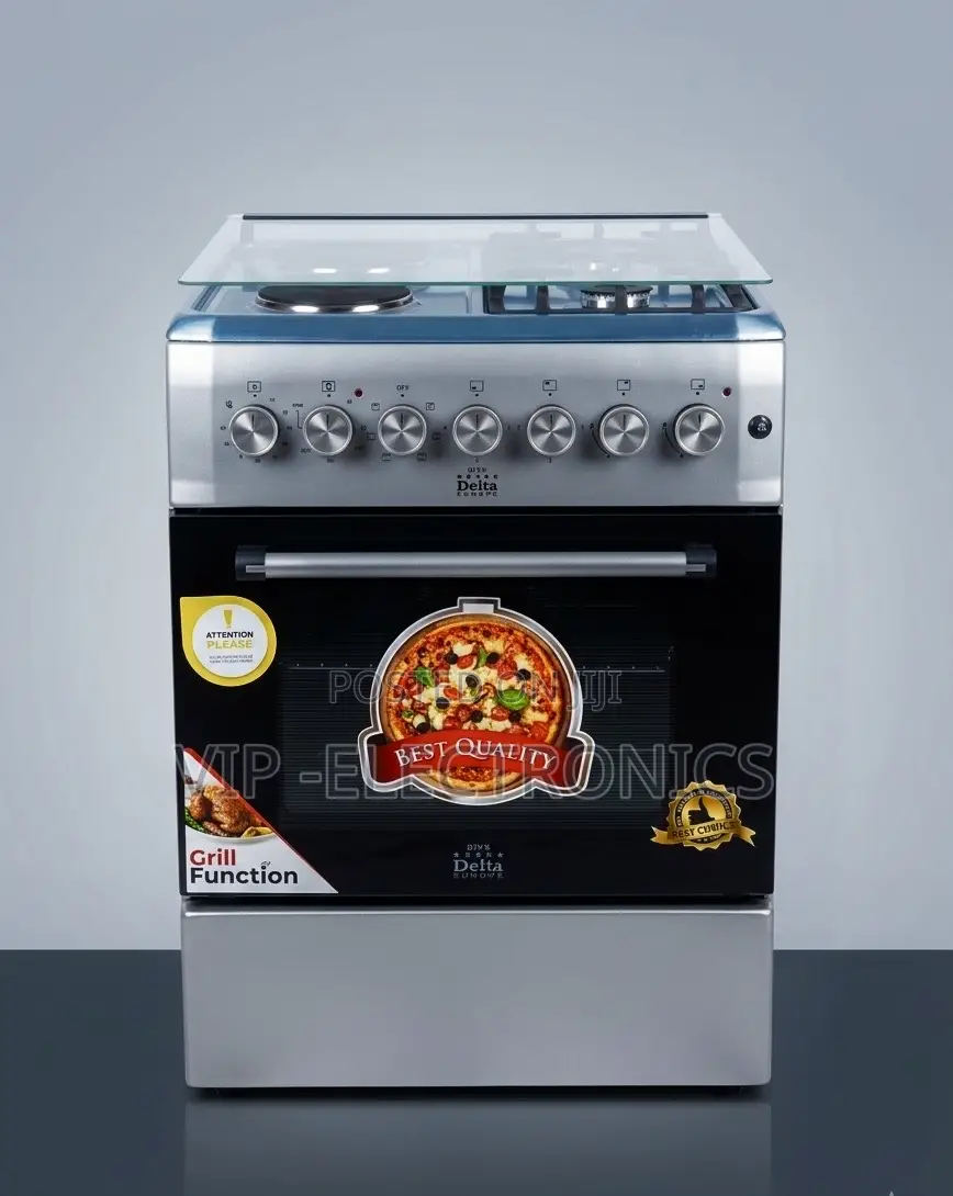 Delta Oven 60×60 Hybrid Freestanding–2gas Burners 2electric Hotplates