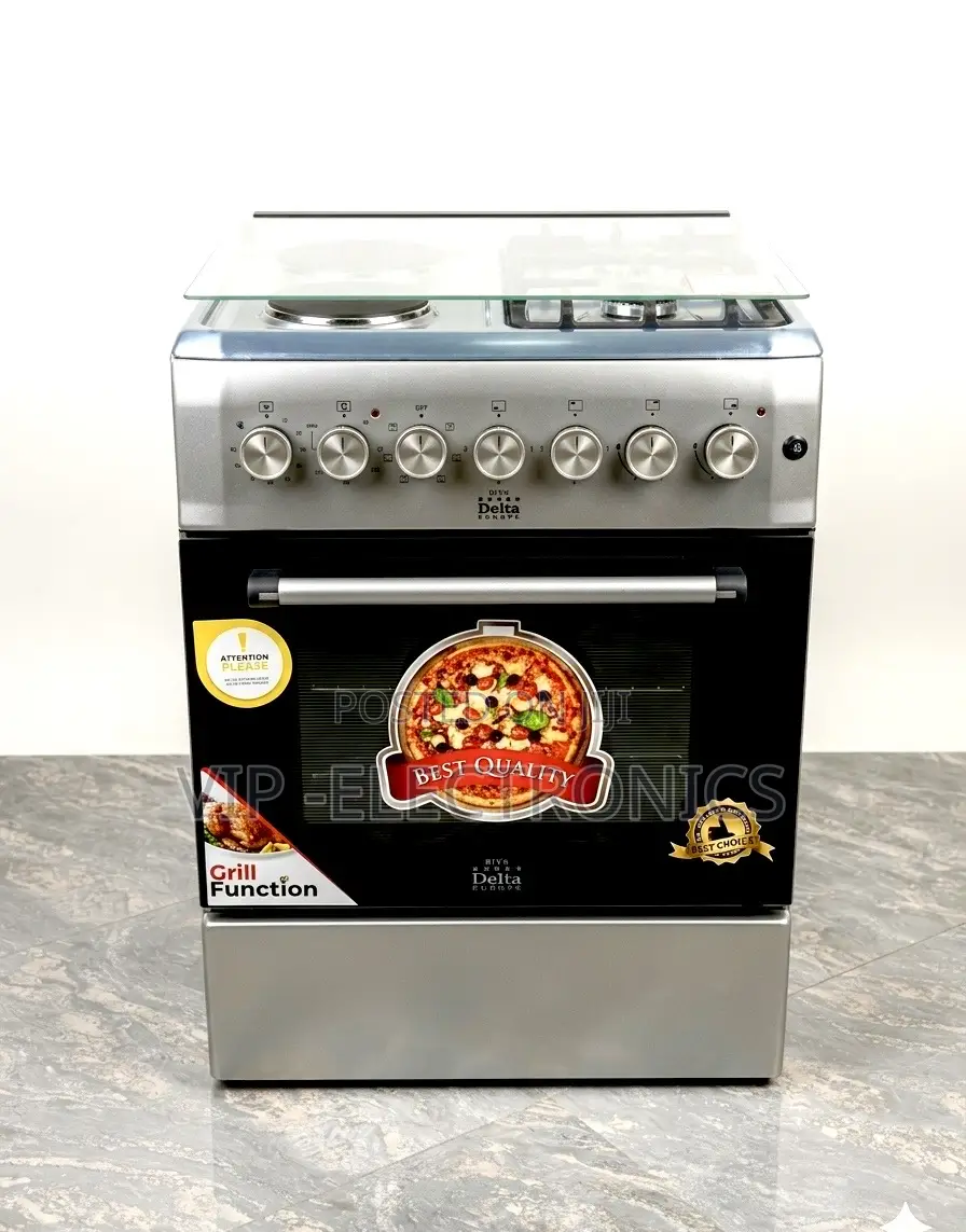 Delta Oven 60×60 Hybrid Freestanding–2gas Burners 2electric Hotplates