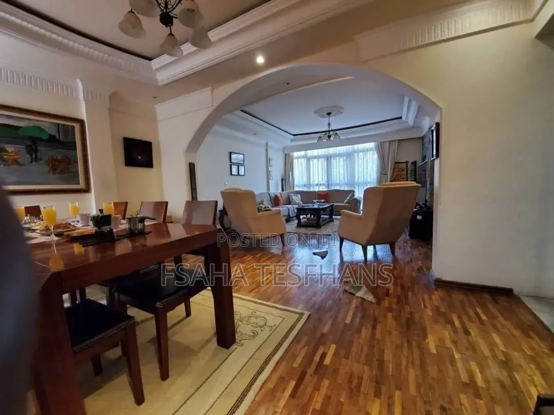 Furnished 5bdrm House in G+1, Bole for rent