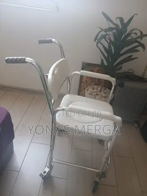 Commode/Toilet Wheelchair奔长rolling Shower Chair, 24" Xweight Capacity