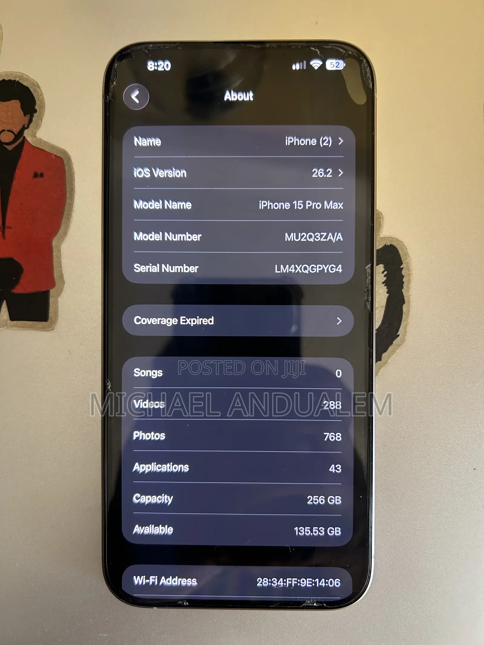 Apple iPhone 15 Pro Max 256 GB Silver