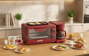 Avinas 3-in-1 Breakfast Machine (የቁርስ ማዘጋጃ ማሽን) ነው። ይህ እቃ ሶስት የተለያዩ ስራ