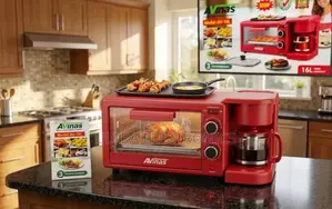 Avinas (Model: Av-16l) የተባለው ባለ 3-በ-1 ቁርስ ማዘጋጃ ማሽን ከካርቶኑ ወጥቶ በተግባር