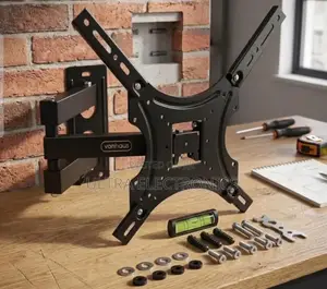 Tv Wall Mount From a Slightly Different Perspective, Arranged Wooden