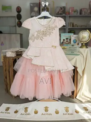 Avi Kids Luxury Pink Graduation / Party Dress - Brand New