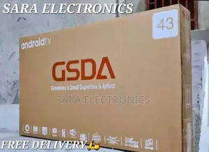 ➣Gsda 43" Smart ◈New 2026◈Free Delivery◈5 Year Warranty◈Price52,000
