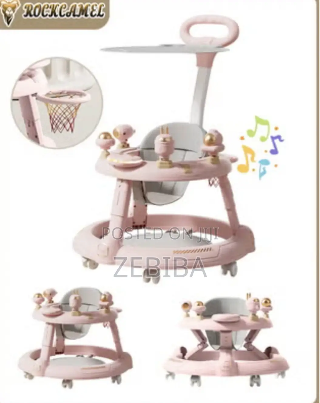 3-in-1 Foldable Baby Walker