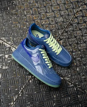 Nike Air Force 1 Low 'Patent Pack' Blue/Green Glossy Patent Leather
