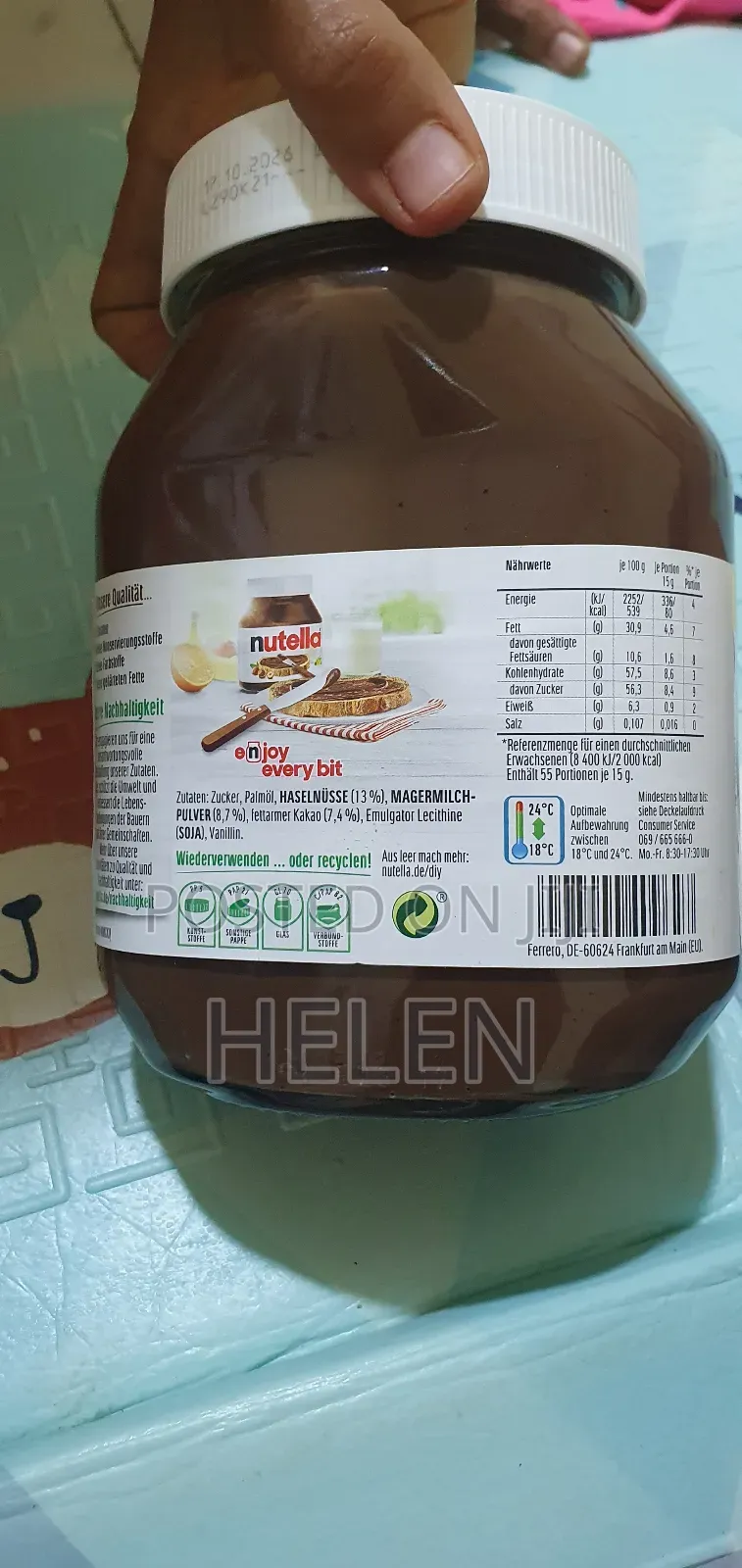 Nutella 75g Gratis