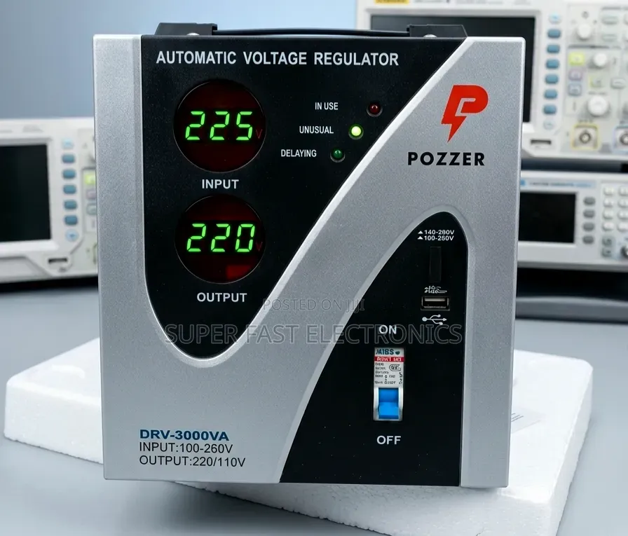 Pozzer Stabilizer 3000va Automatic Voltage Regulator Power Booster