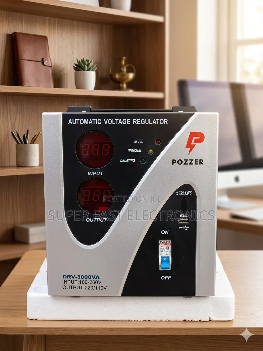 Pozzer Stabilizer 3000va Automatic Voltage Regulator Power Booster