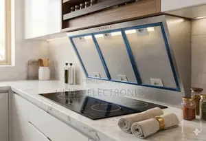 Range Hood Stainless Steel Features an Angled Design