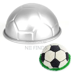 3D Aluminium Football Ball Cake Pan