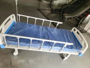2-Function Manual Hospital Bed Likely Used in Clinics Mattress