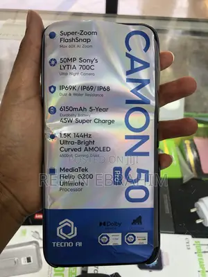 New Tecno Camon 50 Pro 256 GB Black