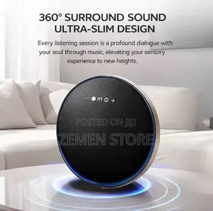 Ultra-Slim 360° Surround Sound Wireless Speaker ዘመናዊ ብሉቱዝ ስፒከር