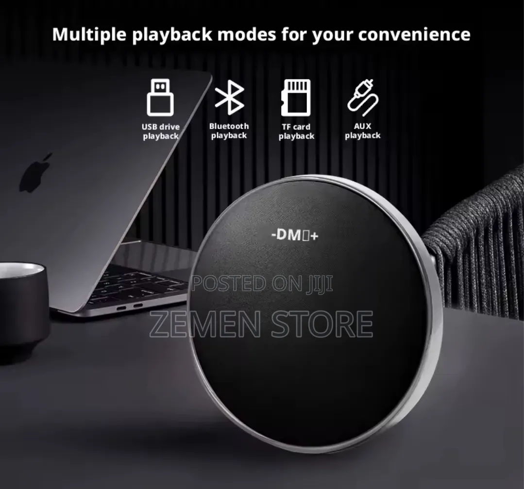 Ultra-Slim 360° Surround Sound Wireless Speaker ዘመናዊ ብሉቱዝ ስፒከር