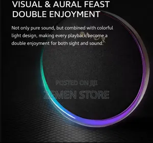 Ultra-Slim 360° Surround Sound Wireless Speaker ዘመናዊ ብሉቱዝ ስፒከር