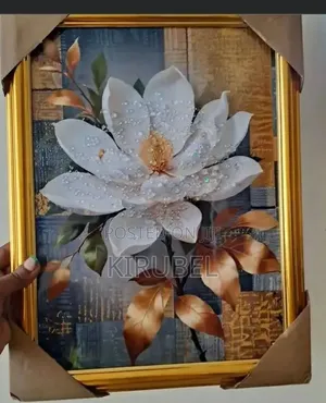 Luxury 3d Crystal Floral Wall Art Frame
