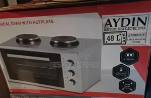 Aydin 48l Electric Oven With Dual Hotplates አይዲን ዘመናዊ ኤሌክትሪክ ኦቨን