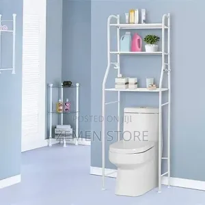 3-Tier Over-the-Toilet Bathroom Storage Rack ምቹ የሽንት ቤት መደርደሪያ