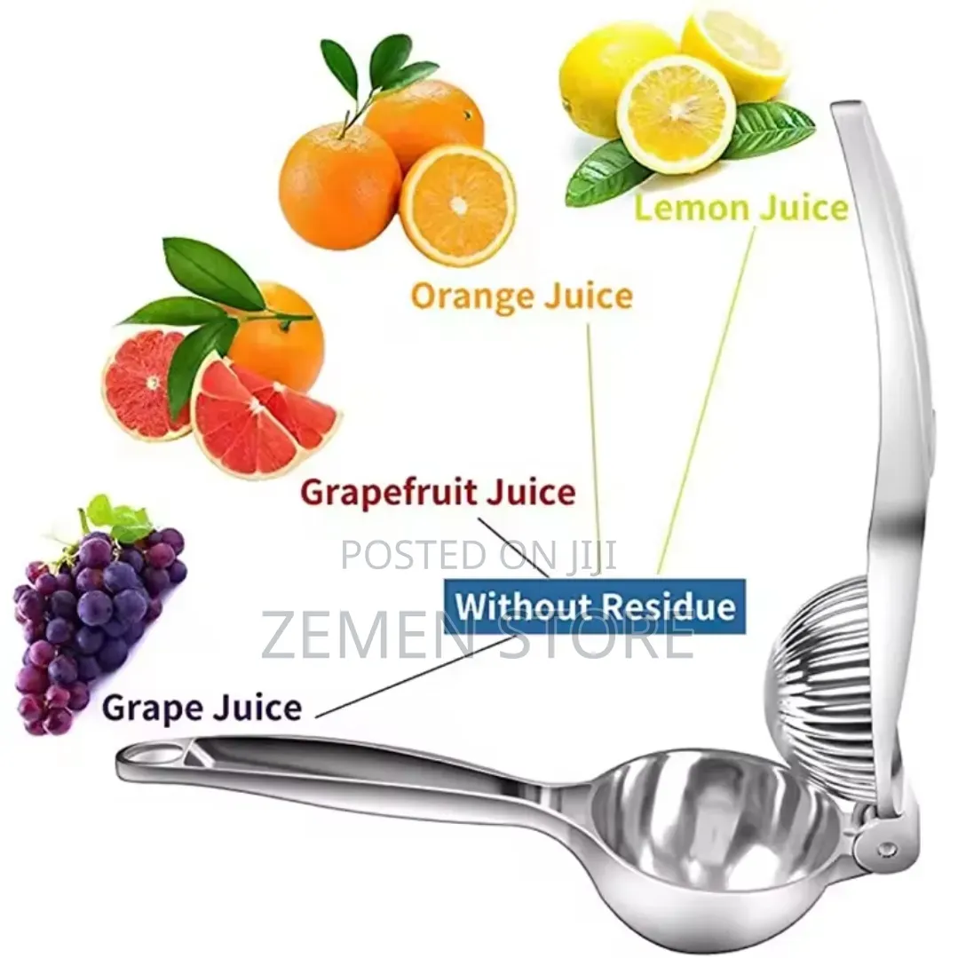 Stainless Steel Manual Citrus Juicer Squeezer በእጅ የሚሰራ የሎሚ መጭመቂያ