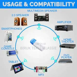 Wireless Dongle 5.0 Wireless Audio Adapter for Car and Speaker