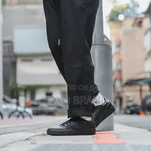 Nike Court Shot All-Black Unisex Fashion Flat Leather Shoes