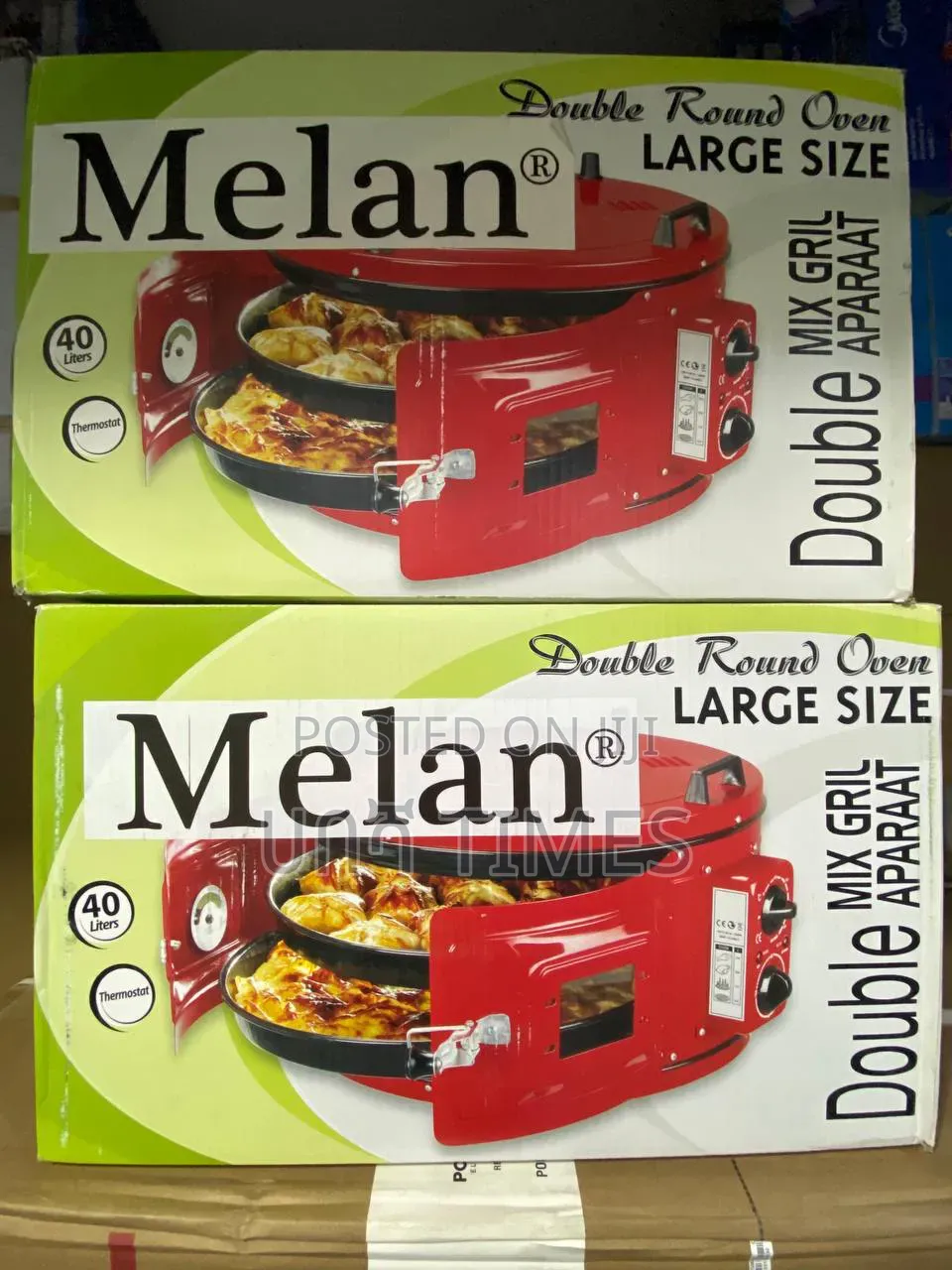 Melan Double Round Oven – Large Size, 40l Capacity (Brand New)