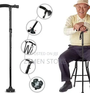 Magic Cane Folding Walking Stick With Led Light ዘመናዊ ምርኩዝ ዱላ
