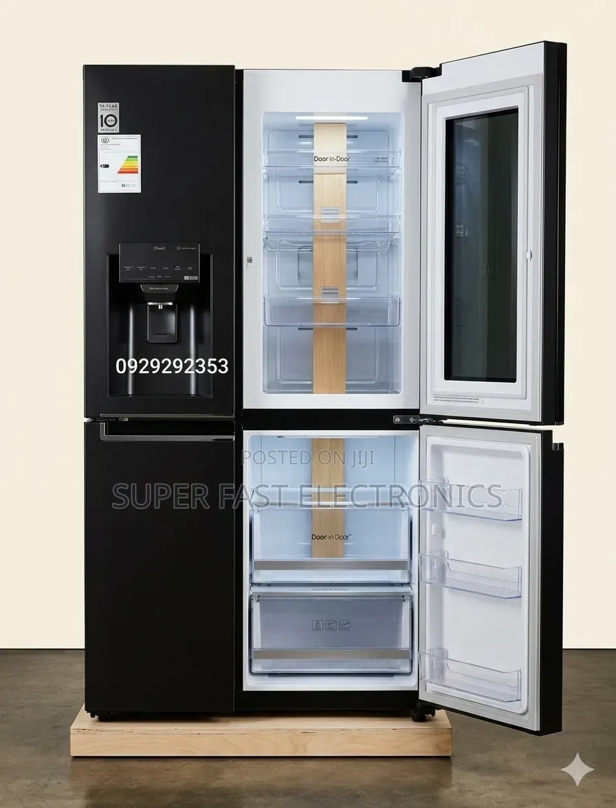 Lg Side-by-Side Refrigerator With Door-in-Door End Wwaterdispenser
