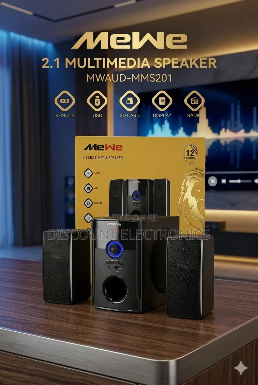 Mewe Mwaud-Mms201 2.1 Multimedia Speaker System